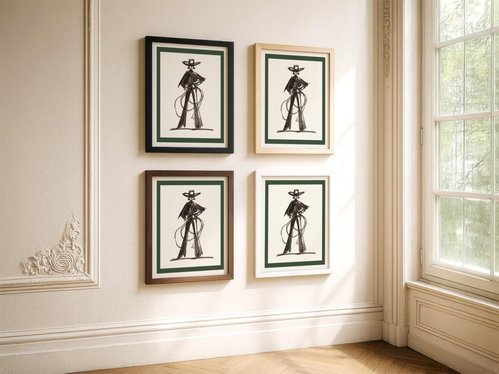 Cowgirl Roping Western Wall Art