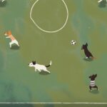 Dogs Playing Soccer Print