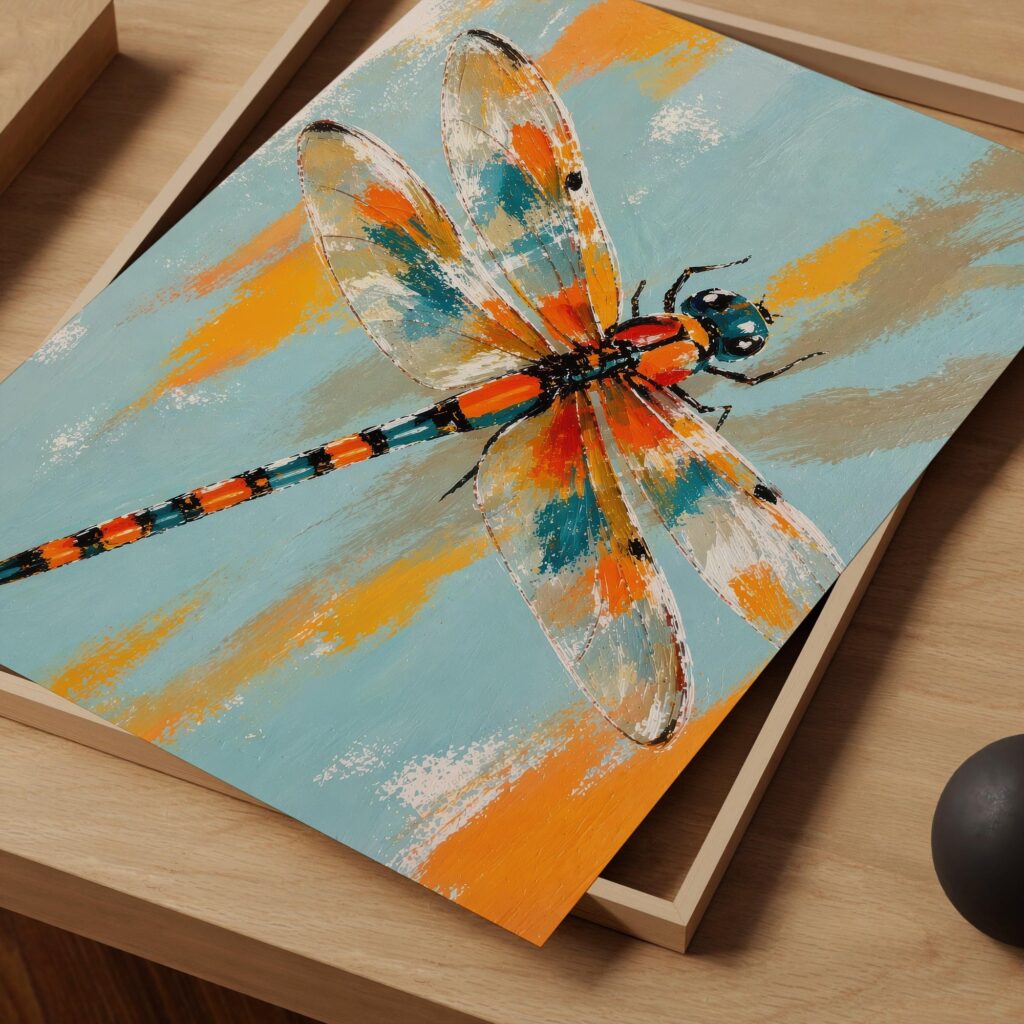 Dragonfly Painting Print