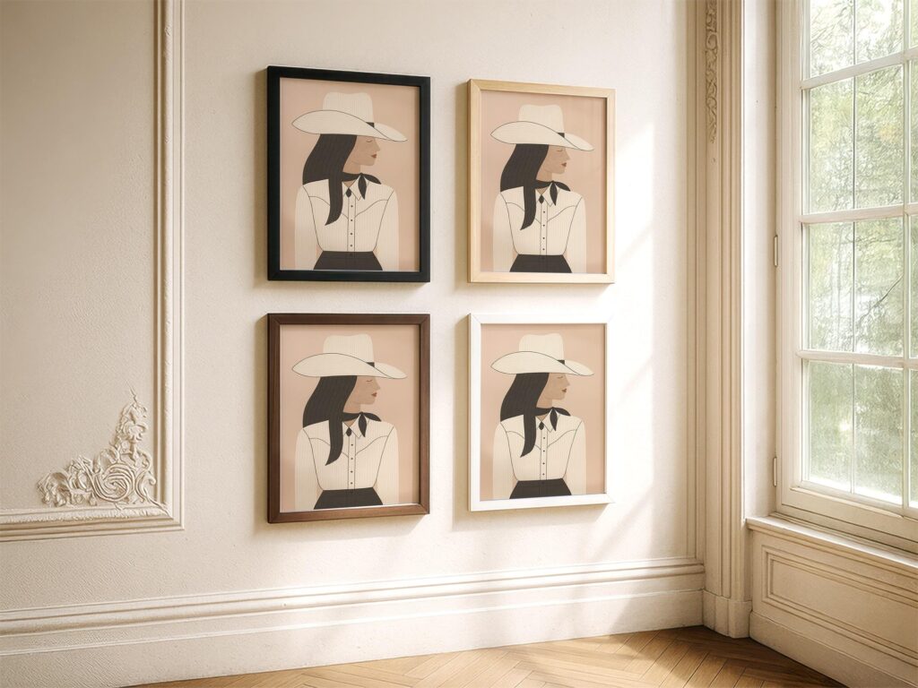 Fashion Cowgirl Print