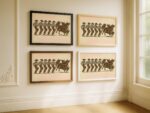 Funny Cowboys and Bulls Line Dance Print