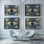 Great White Shark Botanical Print