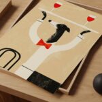 Greyhound Waiter Wine Print