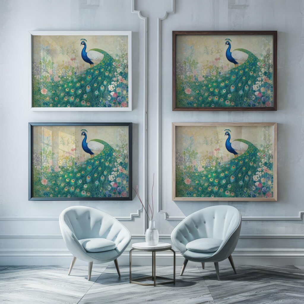 Gustav Klimt Peacock Print
