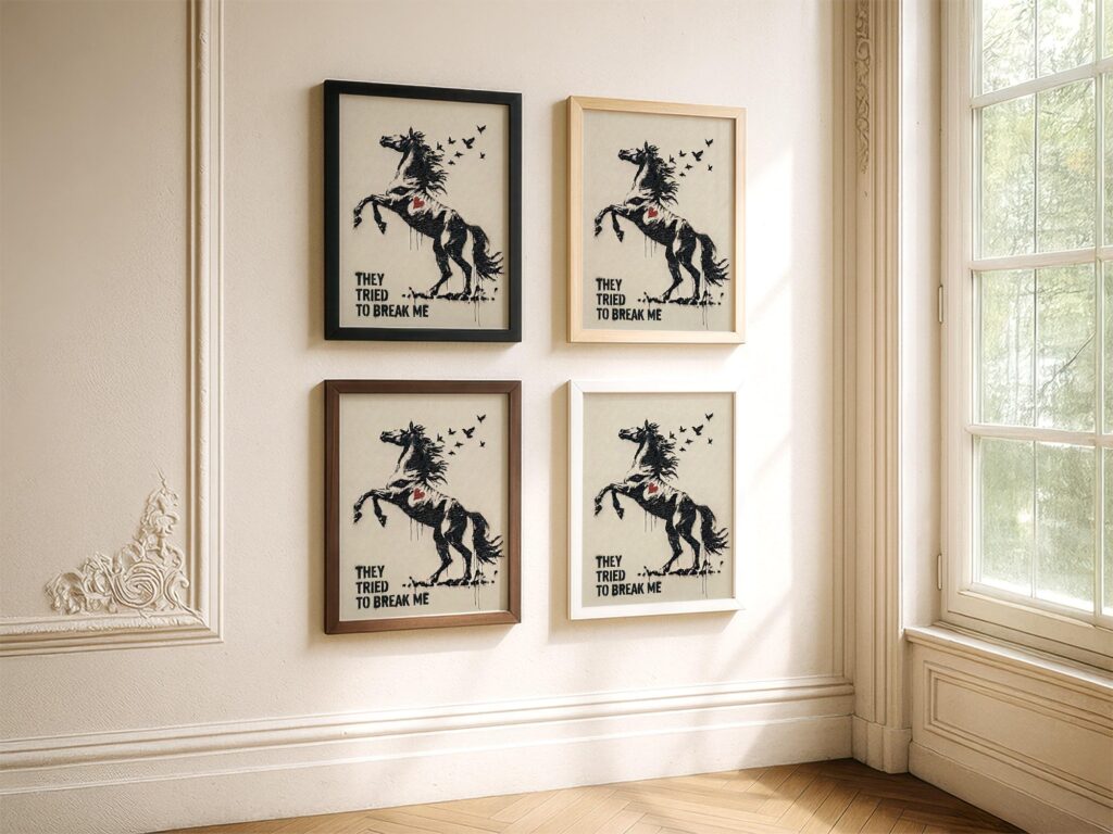 Horse with Birds Wall Art