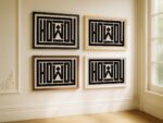 Howdy Black Diamonds Print