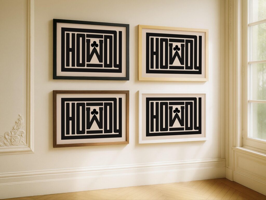 Howdy Farmhouse Western Print
