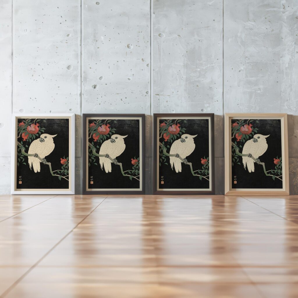Japanese Bird Art Print Set