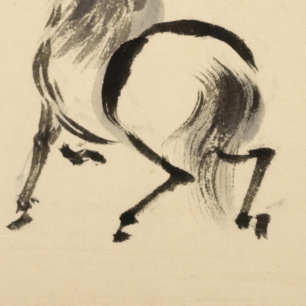 Japanese Ink Horse Print