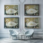 Klimt Swan Print
