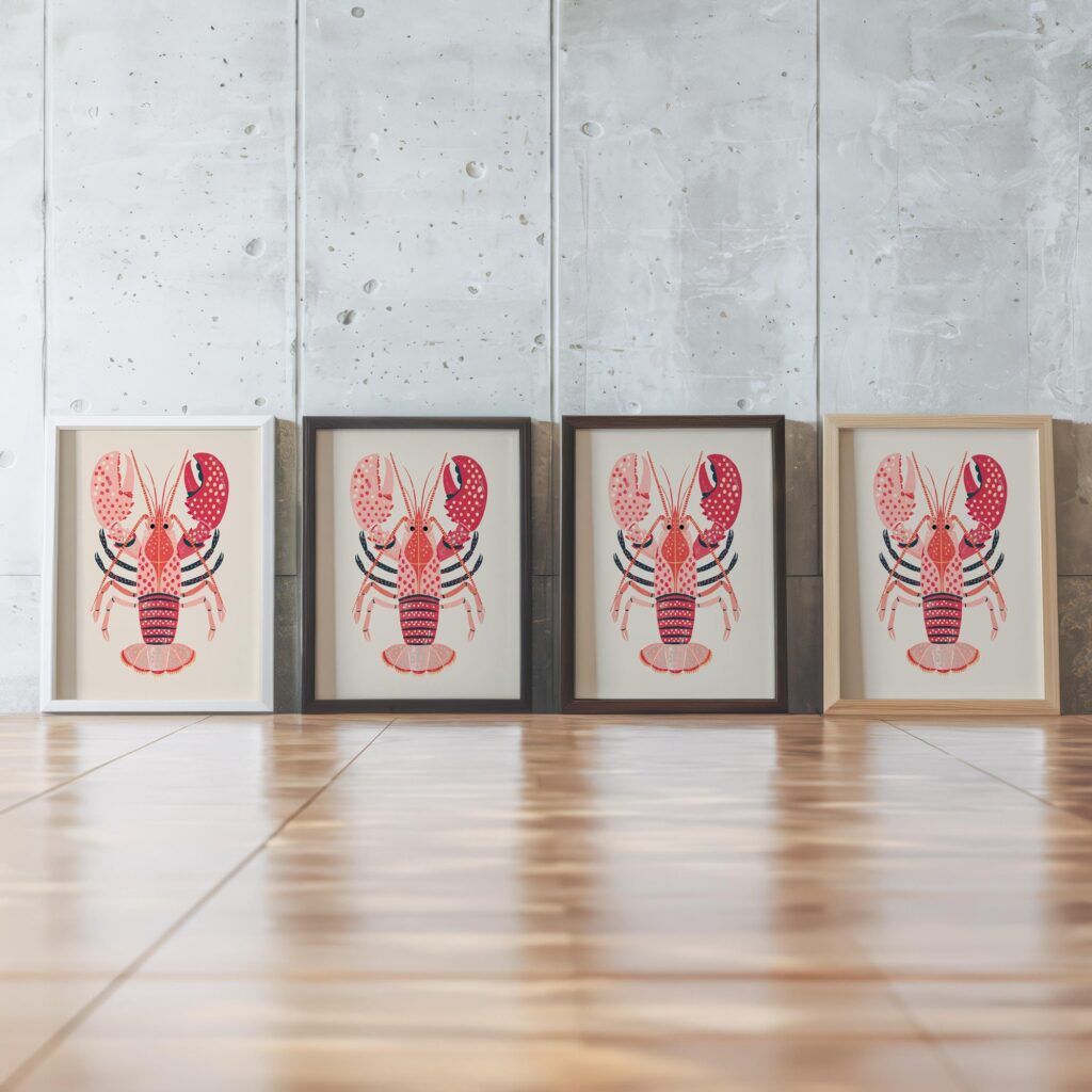Lobster Set of 2 Prints