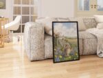 Lop Eared Bunny in a Bluebell Wildflower Meadow Print