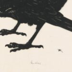 Minimalist Crow Art Print