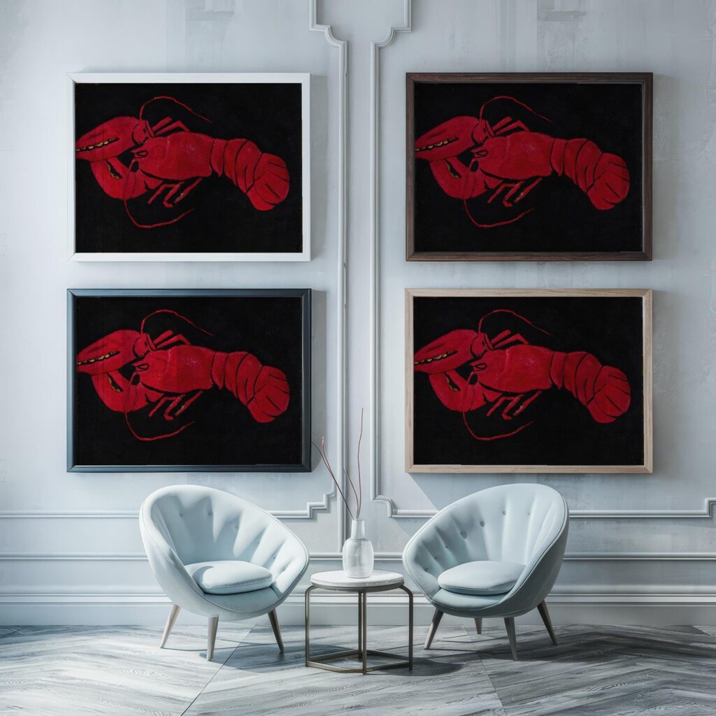 Minimalist Lobster Wall Art