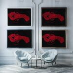 Minimalist Lobster Wall Art
