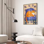 Orange Tabby Cat Print