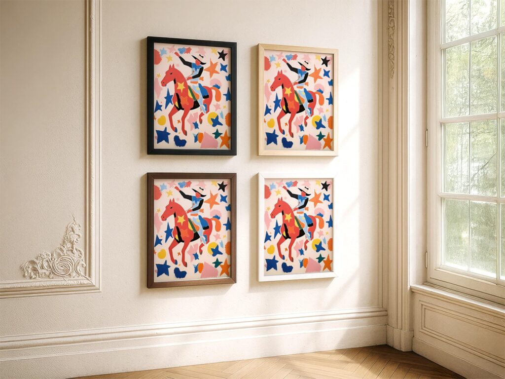 Rodeo Mid Century Poster