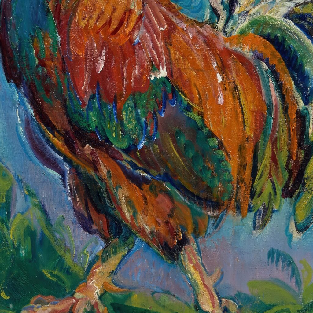 Rustic Rooster Art Print