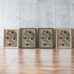 Safari Animal Sepia Art Prints Set of 2