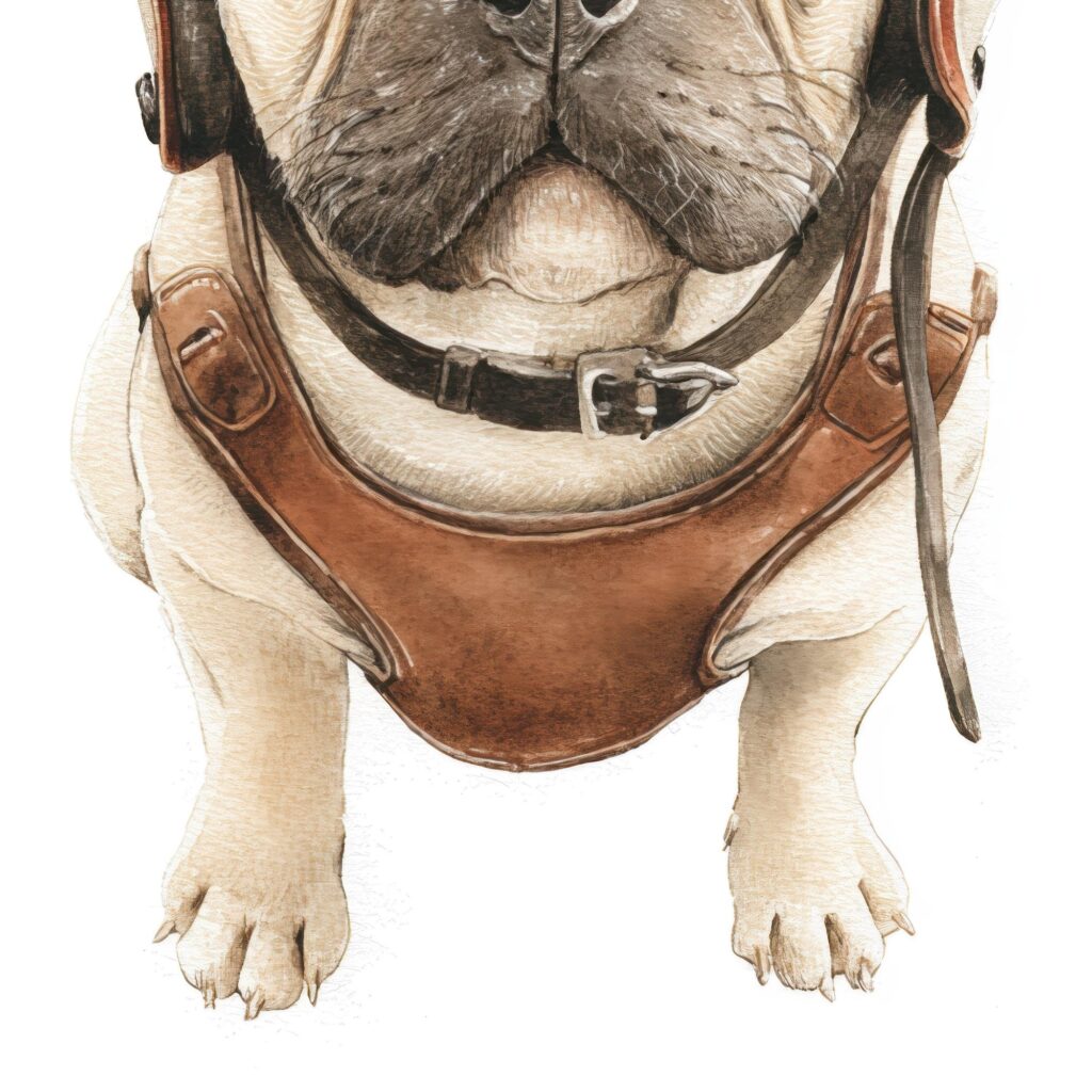 Set Of 3 Dog Aviator Art Prints
