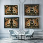 Tiger Floral Art Print