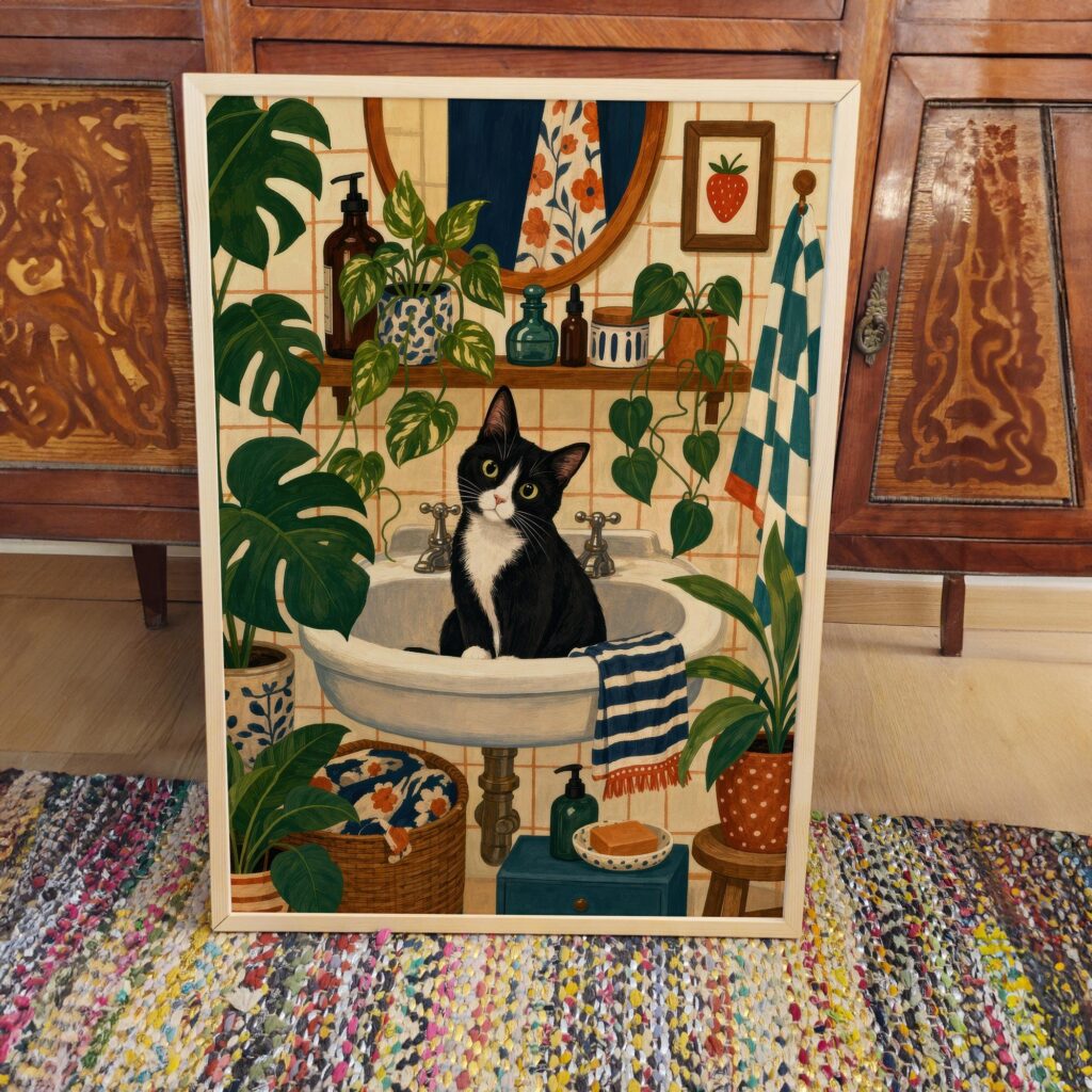 Tuxedo Cat Print
