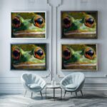 Vibrant Frog Eyes Wall Art