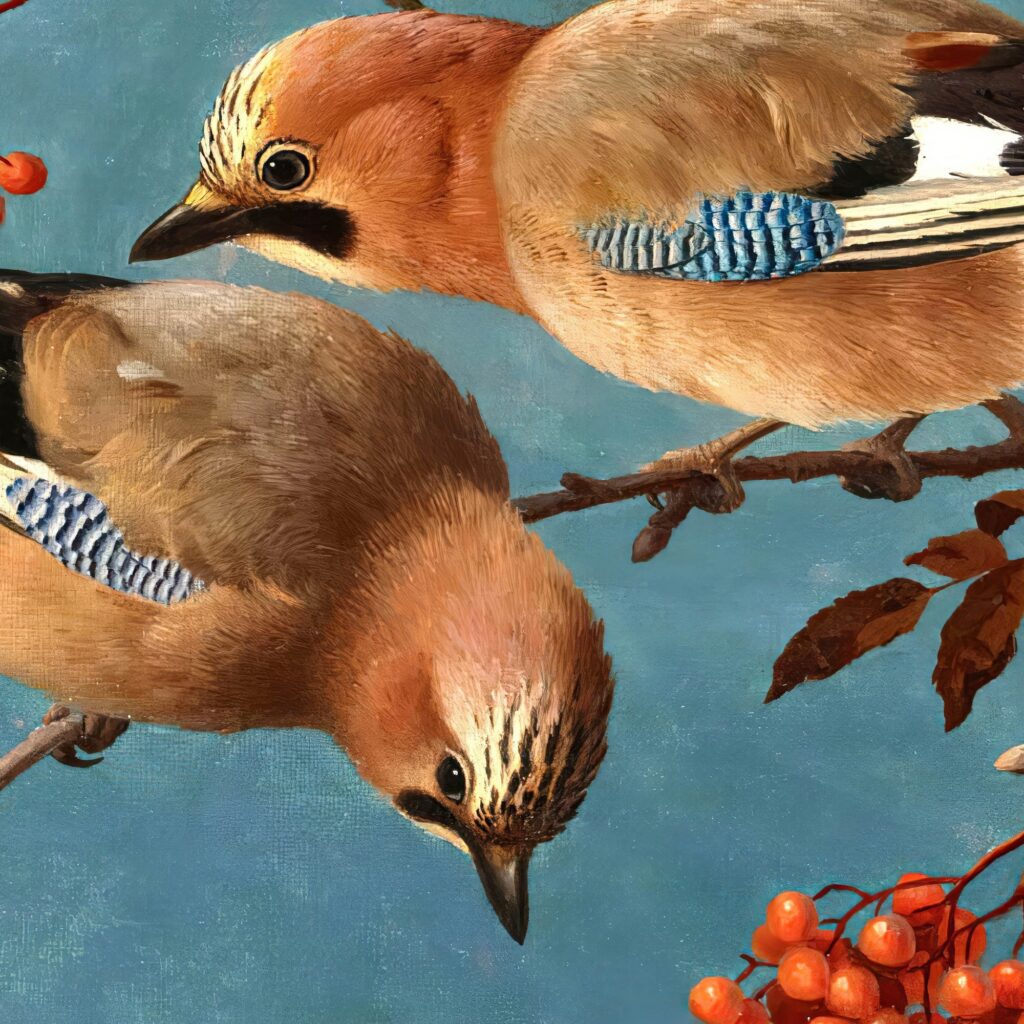 Vintage Jay Bird Print
