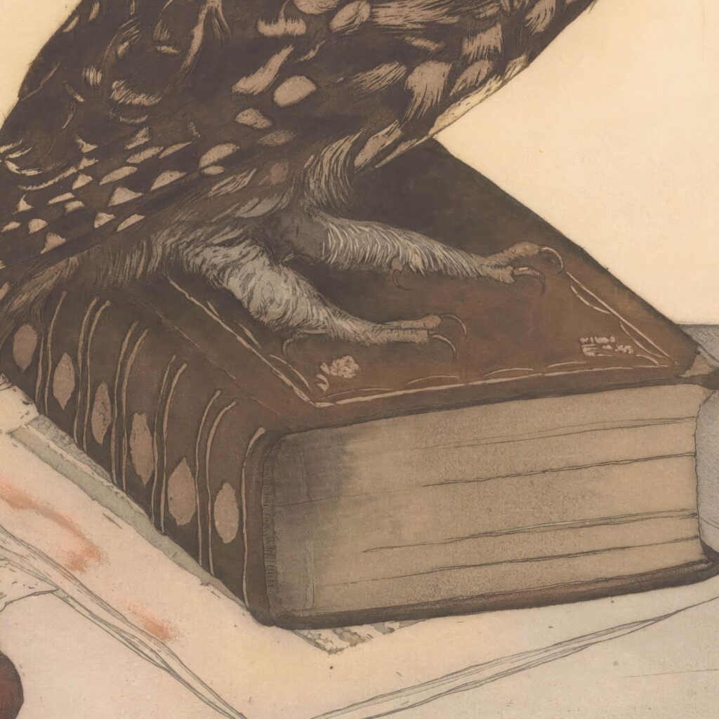Vintage Owl Print