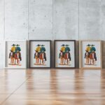 Western Cowgirl And Cowboy Art Set