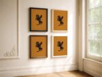 Western Cowgirl Bronco Wall Art
