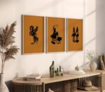 Western Rodeo Art Print Set