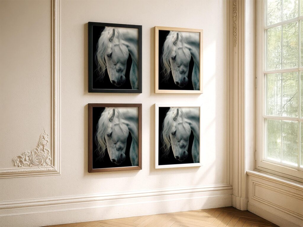White Horse Western Wall Art