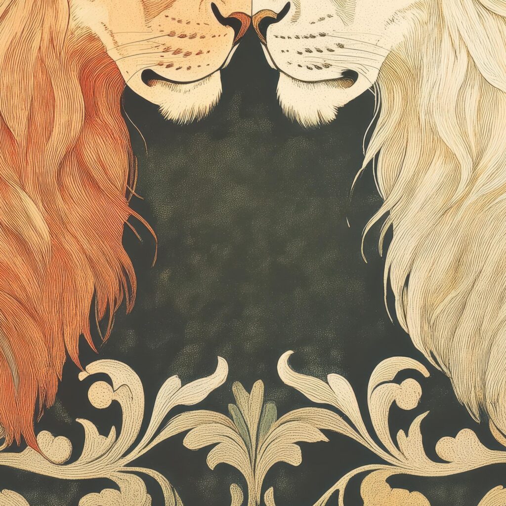 William Morris Lion Art Print