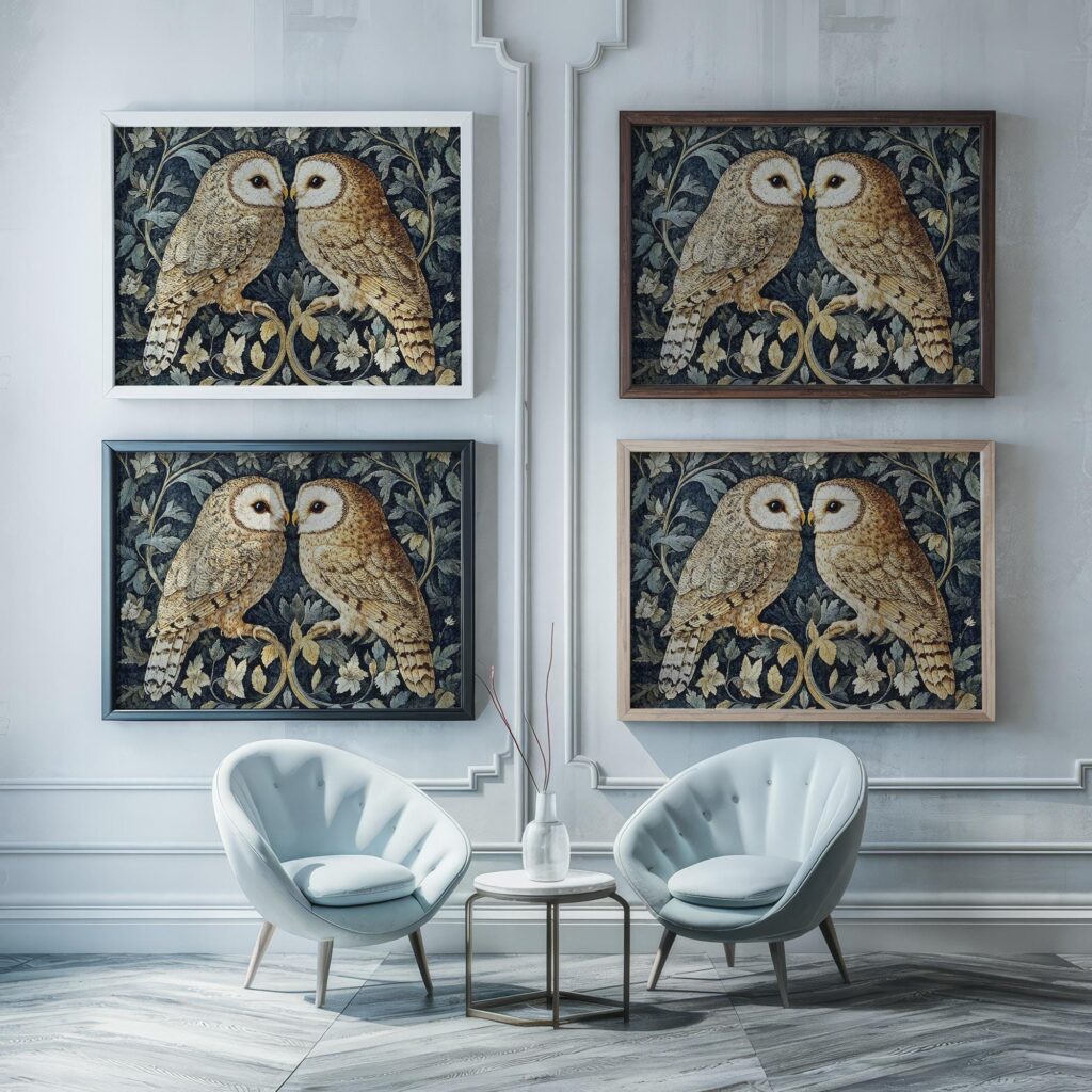 William Morris Owl Art Print