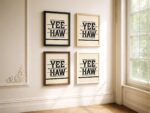 Yeehaw Typography Farmhouse Print