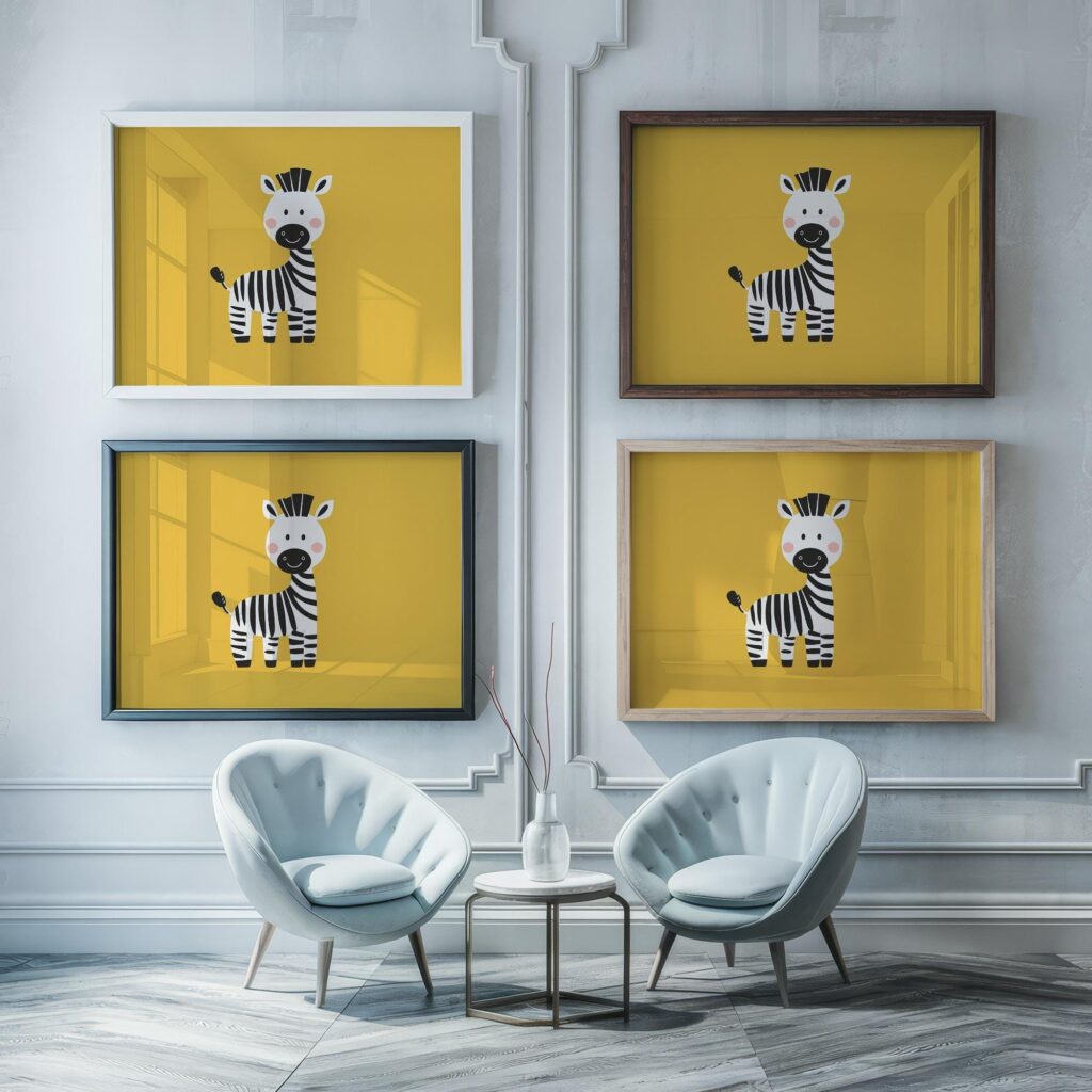 Zebra Nursery Print