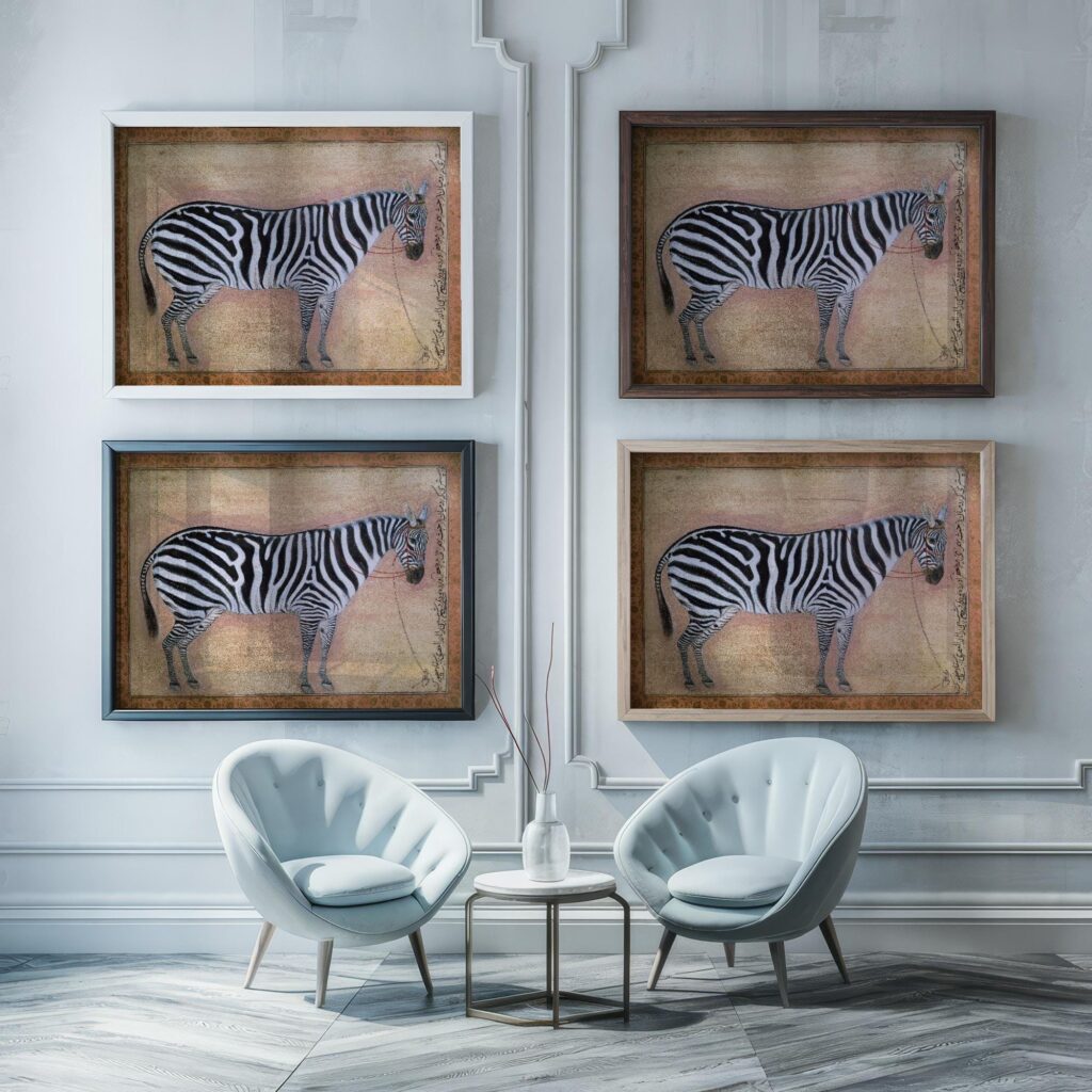 Zebra Safari Art Print