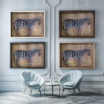 Zebra Safari Art Print