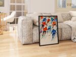 Bears Playing Ice Hockey Print
