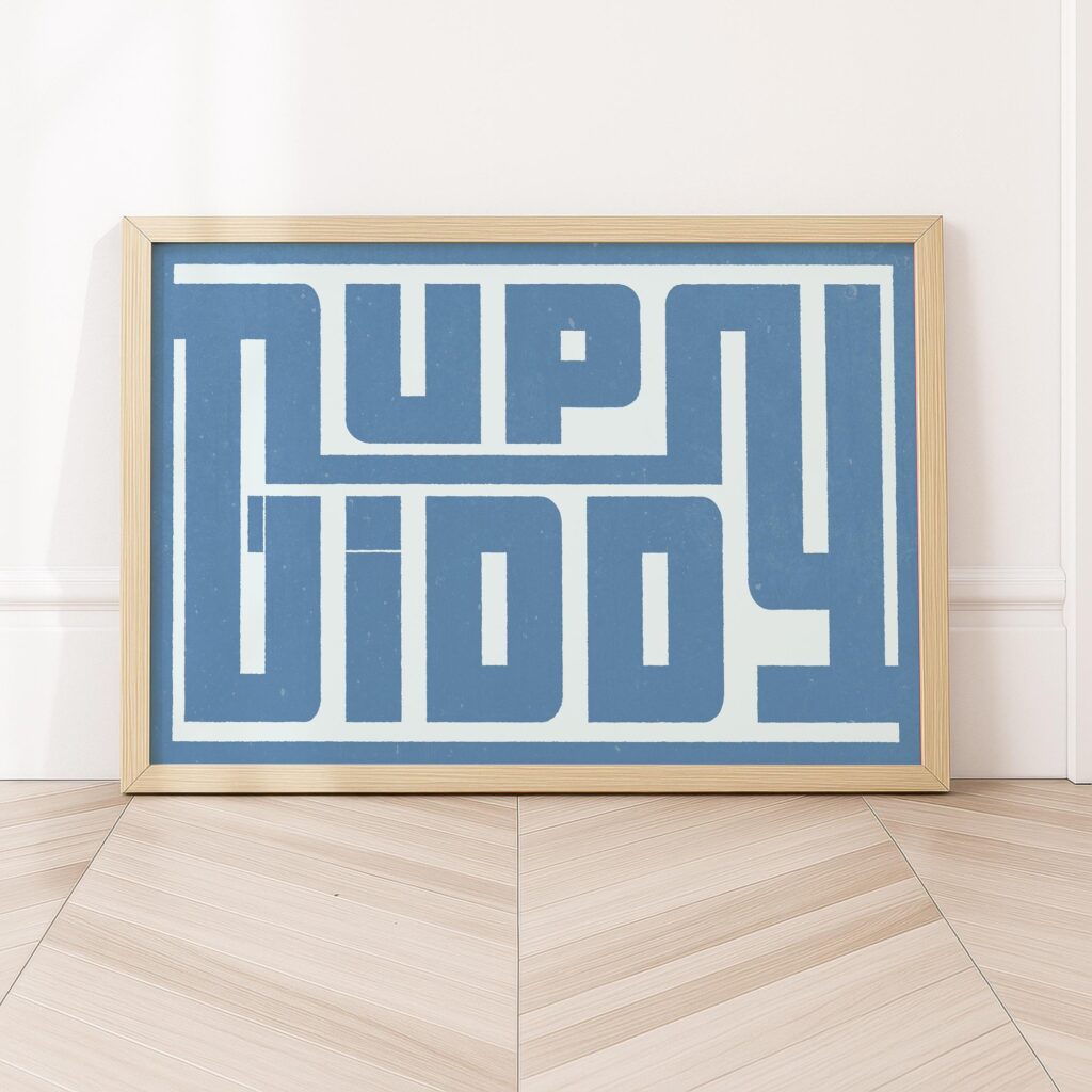 Blue Western Art Print