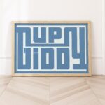Blue Western Art Print