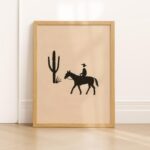 Boho Cowboy Western Print