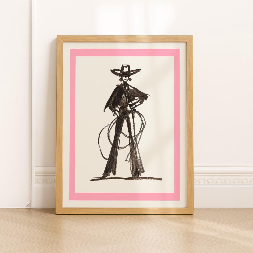 Boho Cowgirl Print