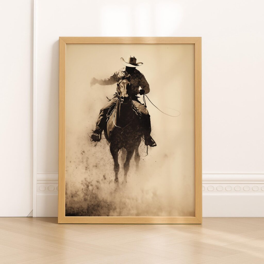 Bucking Bronco Rodeo Poster