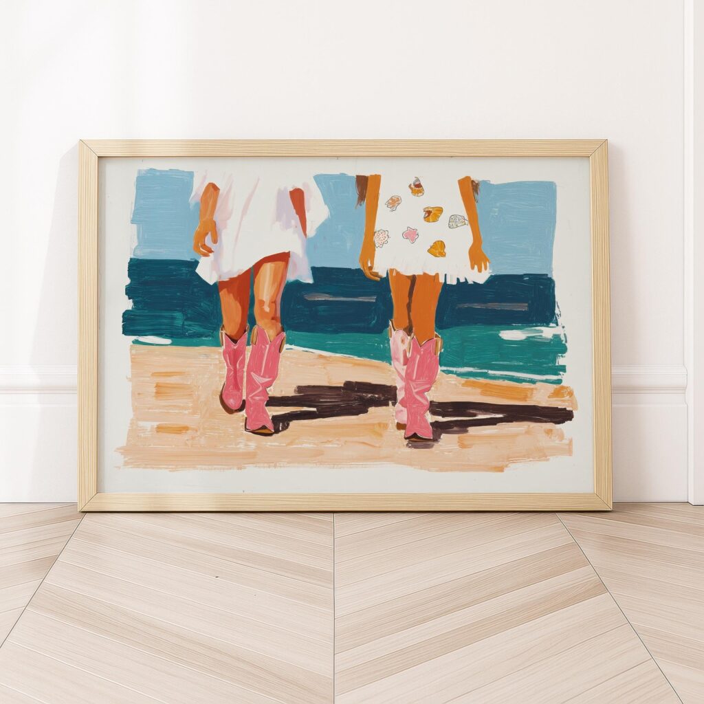 Coastal Cowgirl Print