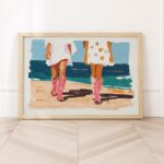 Coastal Cowgirl Print