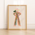 Colorful Cowgirl Print