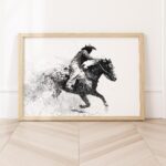 Cowboy and Horse Poster