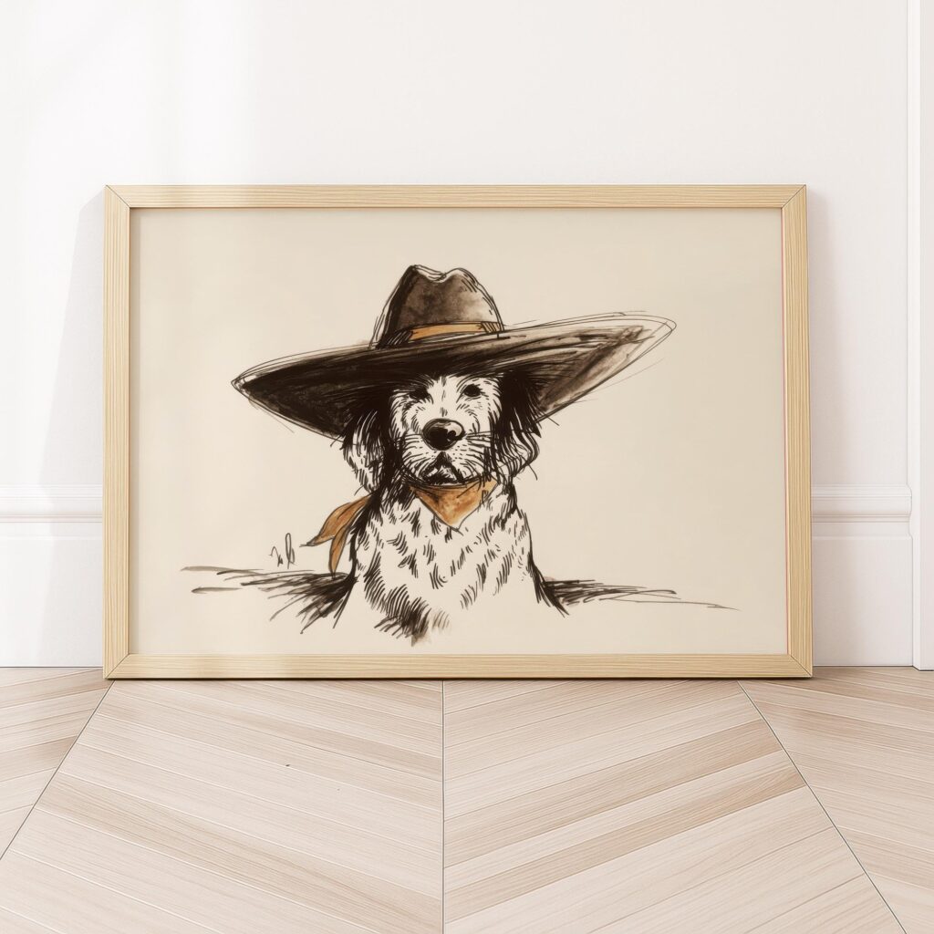 Cowboy Bandana Dog Print